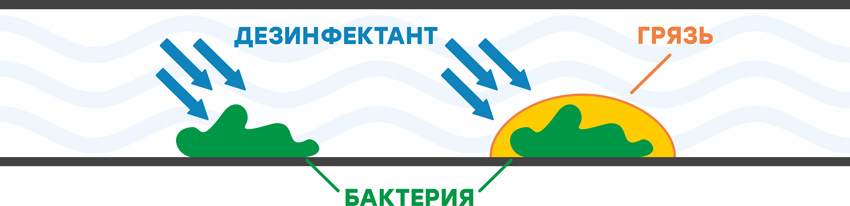 Изображение фиксации белковых остатков внтури канала гибкого эндоскопа