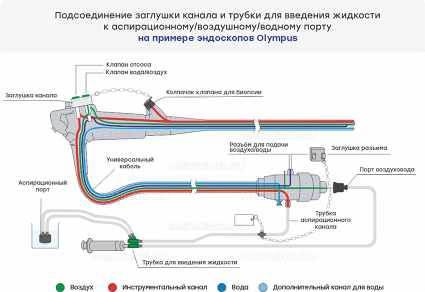 Обработка и дезинфекция гибких эндоскопов на примере эндоскопа Olympus